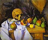 Paul Cezanne Famous Paintings - Still Life with a Skull
